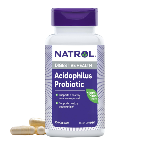 NATROL Acidophilus Probiotic Probiootikum, 100 kapslit