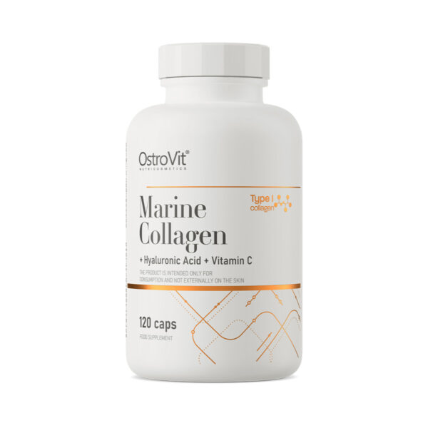 OSTROVIT Merekollageen + Hüaluroonhape + C-vitamiin 120 kapslit
