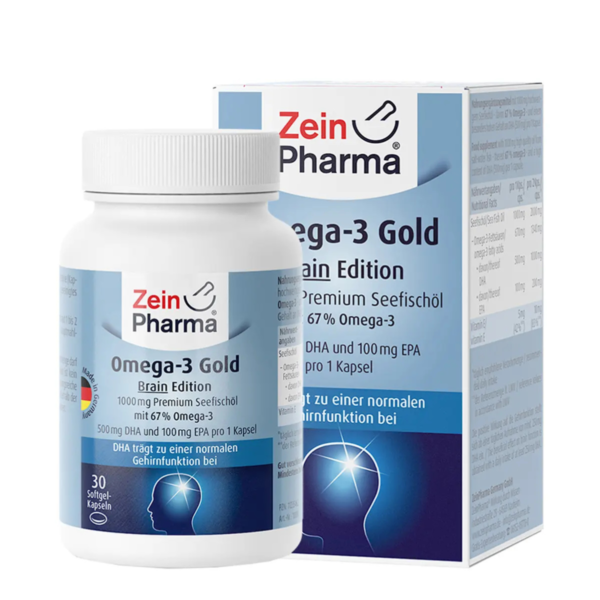 ZEIN PHARMA Omega 3 Brain Edition, Aju tervise toetamiseks, 30 kapslit