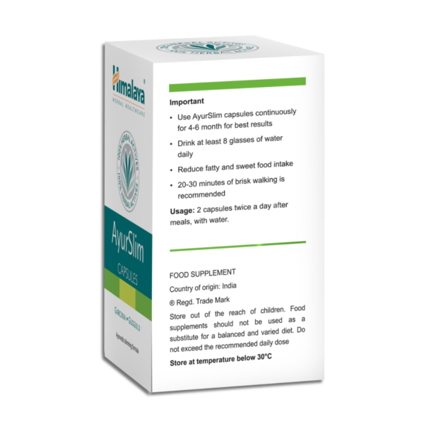 HIMALAYA AyurSlim, Salendavad kapslid, 60 kapslit 2