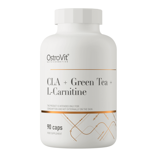 OSTROVIT CLA+Roheline tee+L-karnitiin, 90 kapslit