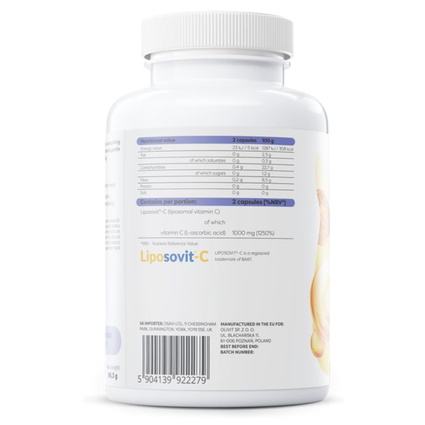 Liposoomne C-vitamiin 1000mg 120 kapslit, OSAVI 2