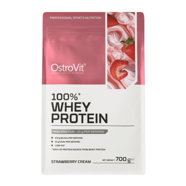 OSTROVIT 100% Whey Protein - Maasika proteiinipulber, 700g 2