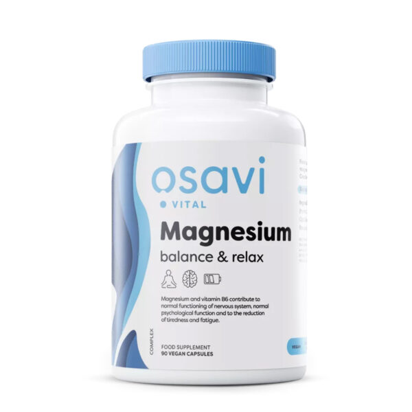 OSAVI Magneesium Balance & Relax, 90 vegan kapslit