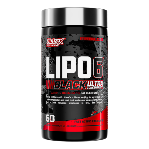 NUTREX LIPO-6 Black UC, Termogeenne rasvapõletaja, 60 kapslit