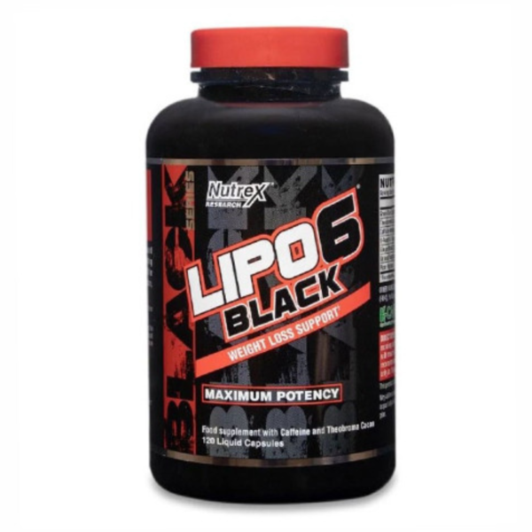 NUTREX Lipo-6 Blac, tugev rasvapõletaja, 120 kapslit