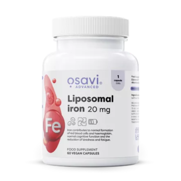 OSAVI Liposoomne Raud 20mg 60 kapslit