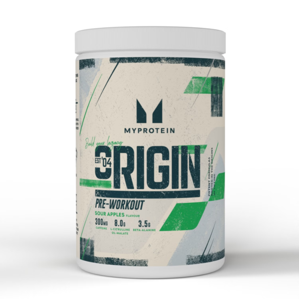 MYPROTEIN Origin Pre-Workout, treeningueelne segu, 600g hapu õun