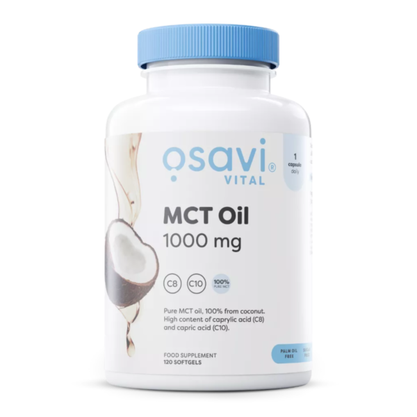 OSAVI MCT õli kapslid 1000mg, 120 kapslit