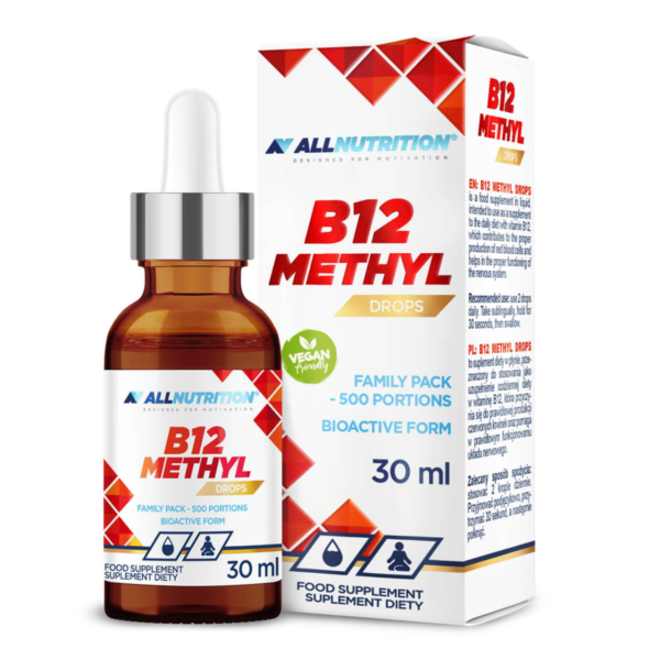 B12-vitamiini tilgad, perepakk, 30ml, ALLNUTRITION