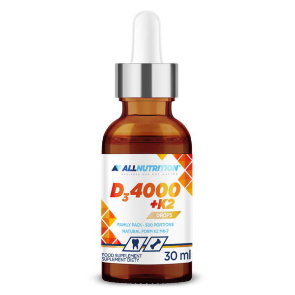 Vitamiin D3 4000 + K2 tilgad 30ml, ALLNUTRITION