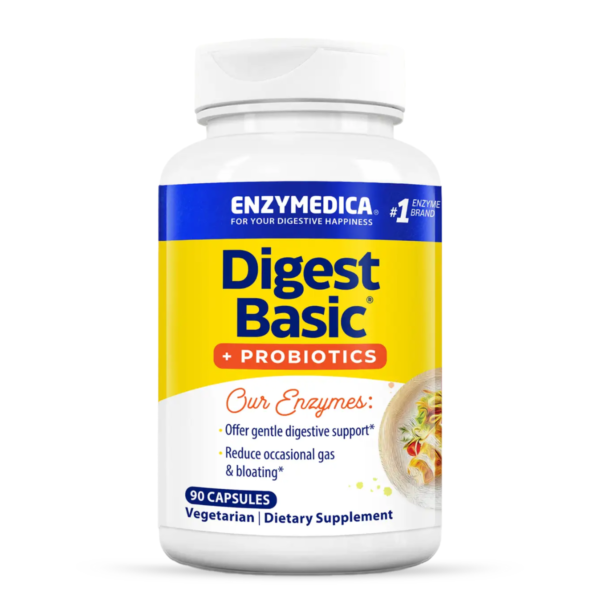 ENZYMEDICA Digest Basic + Probiotics, Seedeensüümid probiootikumidega 90 kapslit