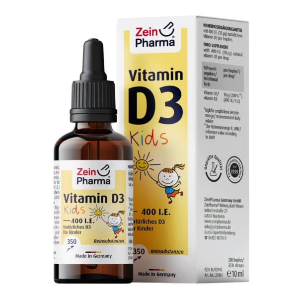 ZEIN PHARMA Laste D3-vitamiini(400IU) tilgad 10ml