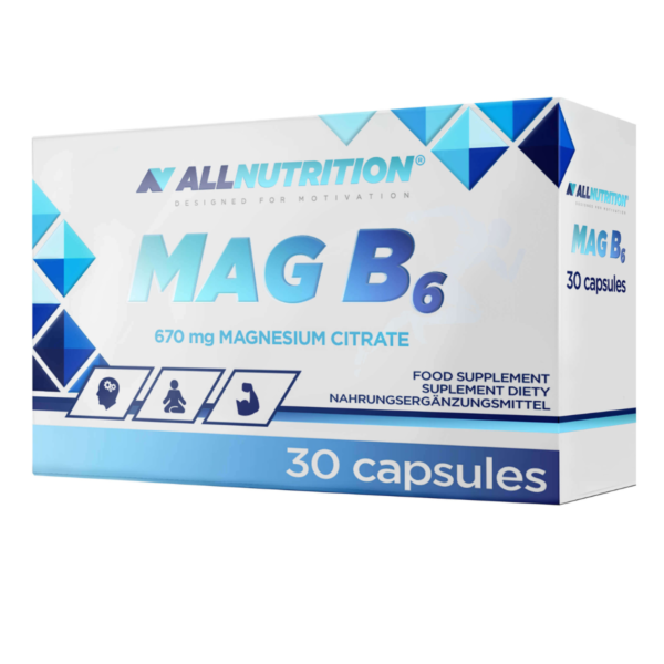 ALLNUTRITION MAG B6 670mg Magneesiumtsitraat 30 kapslit