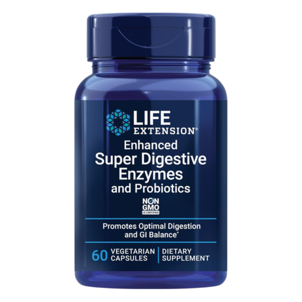 LIFE EXTENSION Enhanced Super Digestive Enzymes and Probiotics, Seedeensüümid ja probiootikumid 60 kapslit