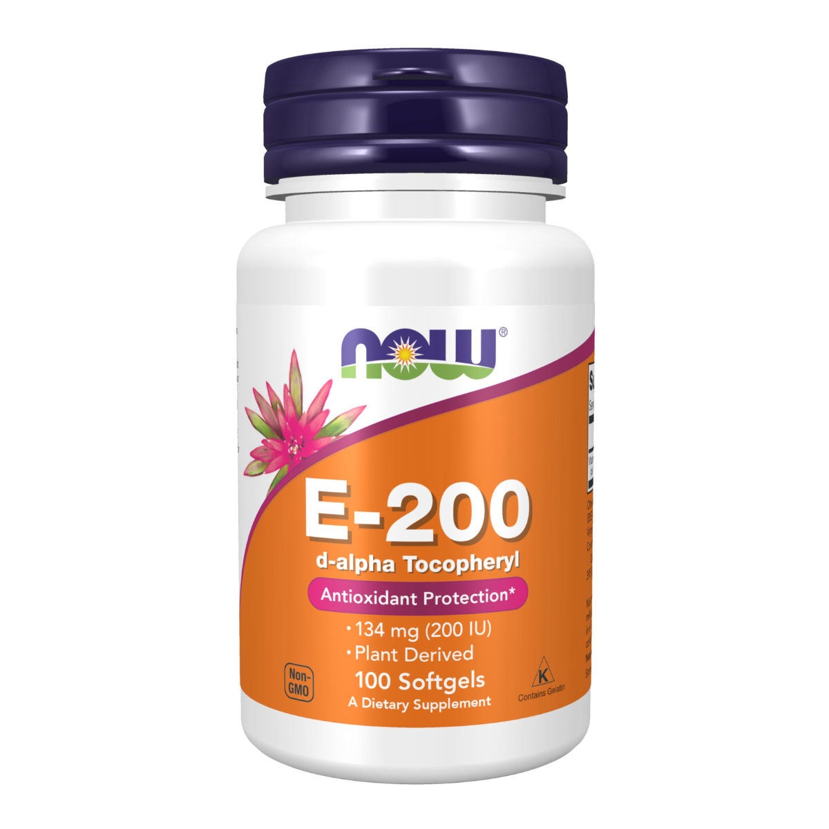 NOW Foods Vitamin E-200 – antioksüdantse toimega looduslik E-vitamiin.