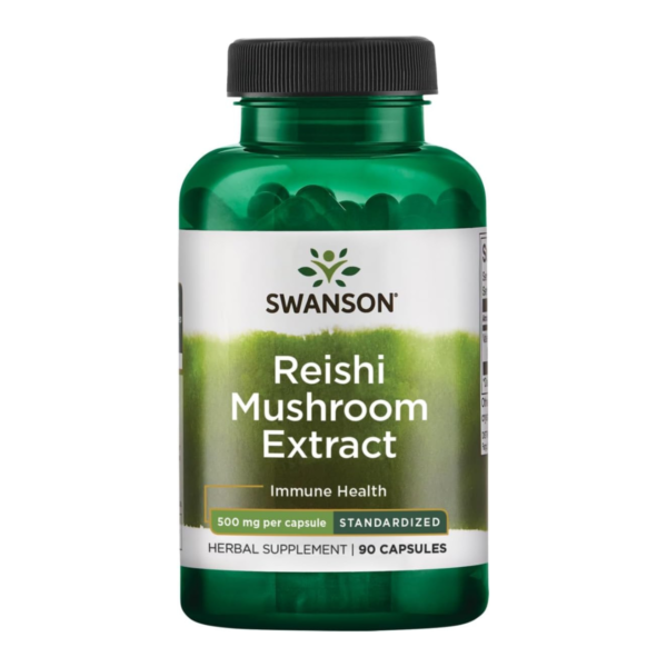 SWANSON Reishi Mushroom Extract 500 mg, Reishi seene ekstrakt 90 kapslit