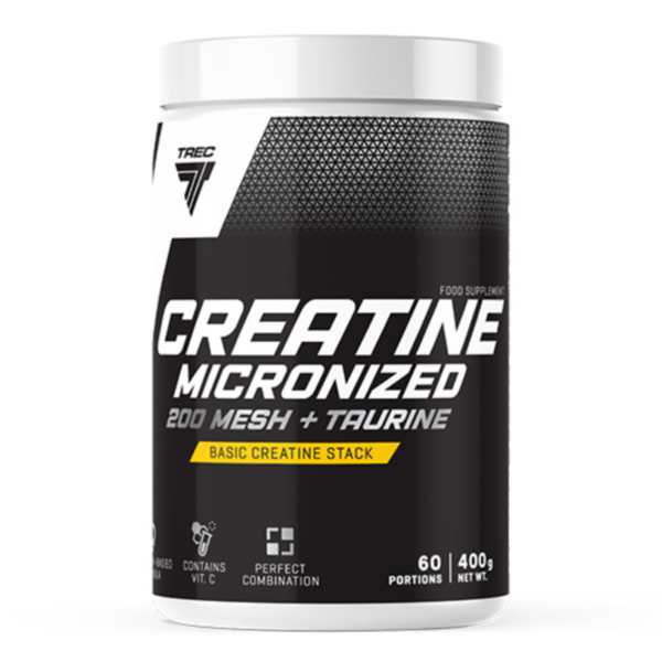 TREC NUTRITION Trec Nutrition Creatine Micronized 200 Mesh + Taurine, Kreatiin + Tauriin 400g