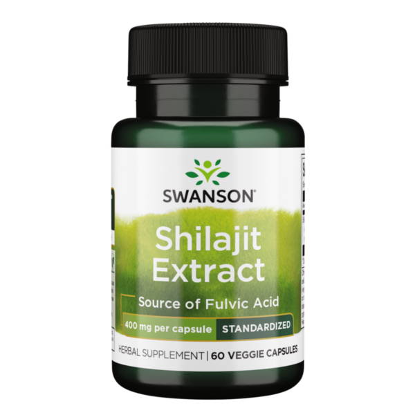 SWANSON Shilajit Extract, 400mg - Shilajit (Mumio) ekstrakt, 60 kapslit 1
