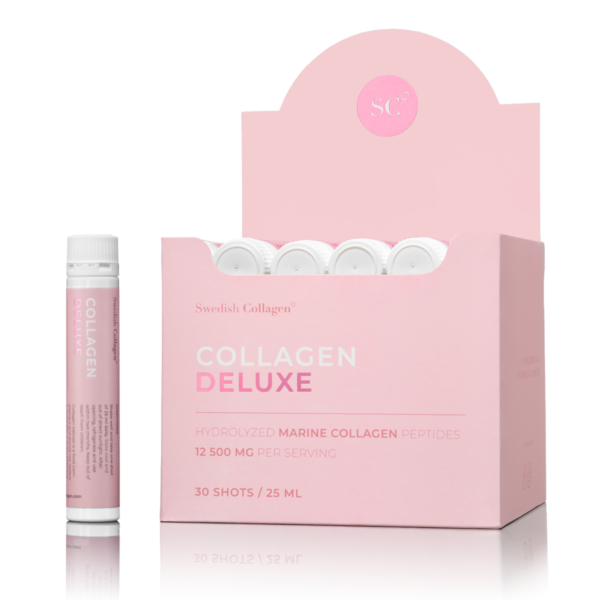 SWEDISH COLLAGEN Deluxe Shot 12500mg, Hüdrolüüsitud merekollageeni shotid, 30x25ml 1