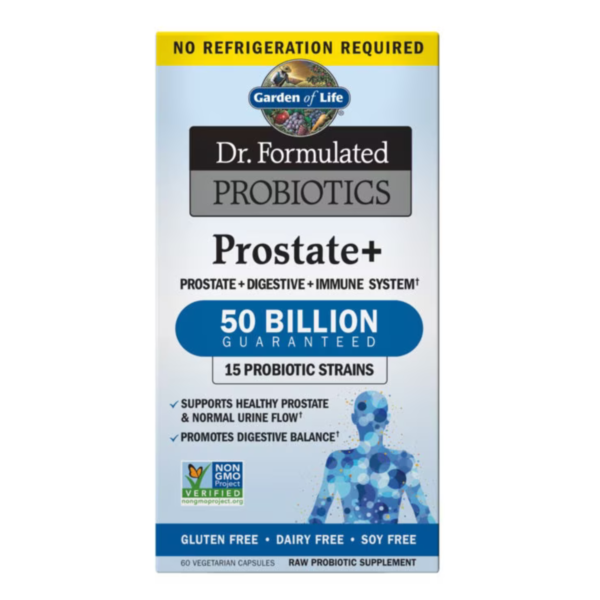 GARDEN OF LIFE Dr. Formulated Probiotics Prostate+ - Meeste tervise tugi, 60 kapslit 1