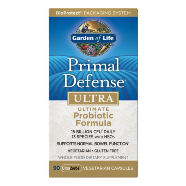 GARDEN OF LIFE Primal Defense Ultra - Probiootiline kompleks, 90 taimset kapslit 1