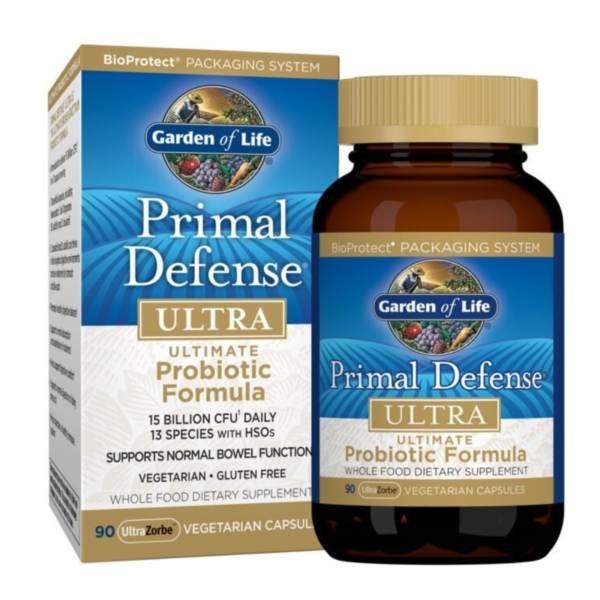 GARDEN OF LIFE Primal Defense Ultra - Probiootiline kompleks, 90 taimset kapslit 2
