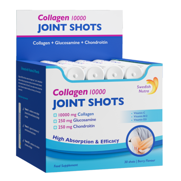 SWEDISH NUTRA Joint Shots - Vedel kollageen liigestele 10000mg, 30x25ml