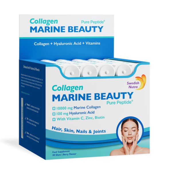 SWEDISH NUTRA Marine Beauty, Mereline Kollageen 10000 mg, 30x25 ml 1