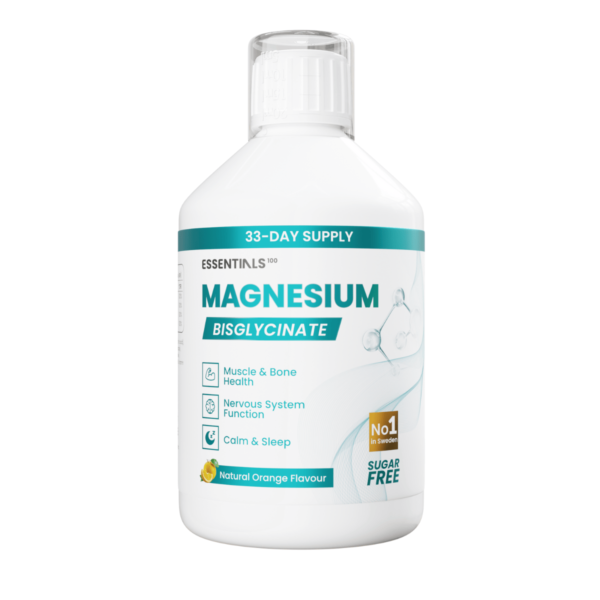 SWEDISH NUTRA Essentials100 Magneesium Bisglütsinaat, 500ml 1
